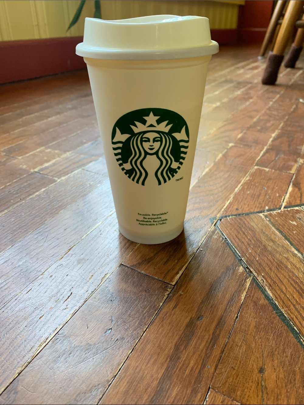 Starbucks | Reusable Plastic Cup - White, 16oz